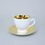 Šálek 175 ml a podšálek kávový, Opera ZLATO vnitřní, Český porcelán a.s.