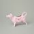 Creamer - cow 14,5 x 9 cm, decor 158, 70 ml, Leander 1907, rose china