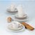 Coffee set for 6 persons (18 Pcs), No Limits 24943 Cream Lines, Seltmann Porcelain