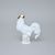 Kohout, 15 x 5 x 12,5 cm, Bílé + zlato, Porcelánové figurky Duchcov