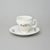 Šálek a podšálek kávový 150 ml / 14 cm, Thun 1794, karlovarský porcelán, BERNADOTTE ivory + kytičky