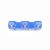Straight Glass Candle Holder, 18 cm, Onion Pattern, BLUE, Czech Glass christmas decorations