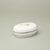 Dóza ovalná 12 x 8 cm, Bílá + platina + dekor, Porcelán Duchcov