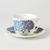 Hydrangea: Cup 420 ml and saucer breakfast, Roy Kirkham, Fine Bone China