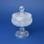 Jar footed with cover 13 cm, cut 500 pk, Bohemia Crystal