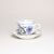Cup and saucer A + A, 80 ml / 11 cm for mocca (mini coffee), Original Blue Onion + gold Pattern