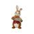 Rabbit figurine with accordeon 4 / 4 / 8cm, stoneware, Goebel