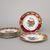 Plate dessert 19 cm, set of 6 pcs., Hunting - ruby red, Carlsbad porcelain