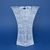 Křišťálová váza broušená, šestihran, 500PK, 275 mm, Crystal BOHEMIA