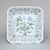 Salad dish square 24 cm, Green Onion Pattern, Cesky porcelan a.s.