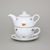 Čajová souprava Duo / šálek 0,2 l, podšálek, konvička 0,4 l, Cibulák, Rakouská házenka, Český porcelán a.s.