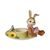 Candle holder with rabbit 15.5 / 12.5 / 11cm, stoneware, Goebel