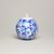 Christmas decoration - ball, Collage, 6,5 cm mini, Original Blue Onion Pattern