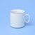 Mug Lucas M 0,27 l, White with blue line, Cesky porcelan a.s.