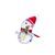 Snowman with a gift, 27 x 35 mm, PRECIOSA crystal gifts