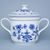 Mug "Český" with 2 handles 3 l and lid, Original Blue Onion Pattern