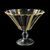 Astra Gold: Bowl 26 cm on stand, crystal, Antique Golden Black decor