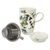 Hrnek s víčkem a sýtkem sýkorka modřinka 450 ml, jemný kostní porcelán a kov, Goebel