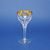 Wine glass 150 ml, golden stripe, 15,7 cm, Milan Mottl