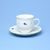 Cup 200 ml tall + saucer 15 cm, Verona blue flowers + green, G. Benedikt 1882