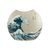 Vase K. Hokusai - The Great Wave, 24 / 8 / 20 cm, Porcelain, Goebel