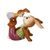 Rabbit figurine Cheeky boy 6 / 10 / 9cm, stoneware, Goebel