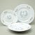Talířová souprava pro 6 osob, Thun 1794, karlovarský porcelán, BERNADOTTE motýli
