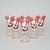 Egermann: Liqueur set of glasses Pink 90 ml, 6 pcs.,Crystal Glasses Egermann