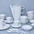 Bohemia White DECOR, Kávová souprava, design Pelcl, Český porcelán a.s.