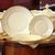 Plate set for 6 persons, Elizabet Ivory + gold