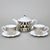 Tea / Coffee Set for 2 pers, Diamond Platinum, Goldfinger Porcelain