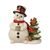 Snowman figurine Visit at the Woods 11.5 / 7 / 12.5 cm, stoneware, Goebel