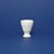 Egg cup, Thun 1794 Carlsbad porcelain, BERNADOTTE ivory