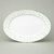 Dish oval flat 32 cm, Thun 1794, karlovarský porcelán, Natálie green flowers
