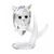 Owl on Branch 65 x 55 mm, Crystal Gifts and Decoration PRECIOSA