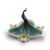 Peacock Splendor design sculptured porcelain tidbit dish 43 cm, FRANZ Porcelain