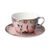 Cup and saucer Melograni in festa 0,5 l / 19 cm, Fine Bone China, Cats Goebel R. Wachtmeister