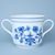 Mug Czech big with 2 handles 3 l, Original Blue Onion Pattern
