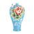 Butterfly and peony design sculptured porcelain midsize vase 33 cm, FRANZ Porcelain