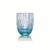 Crystal Glasses Tumbler 200 ml, Set of 6 pcs. Aquamarin - Sponde, Kvetna 1794 Glassworks