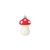Christmas Glass Fly Agaric Mushroom Ornament (Small), 6 cm, Czech Ornaments MIJA