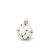 Christmas Tree Decoration Ball, 6 cm White, Czech Glass christmas decorations