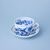 Cup + saucer B 210 ml / 14 cm, Prague Charles Bridge, Original Blue Onion pattern