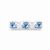 Straight Glass Candle Holder, 18 cm, Onion Pattern, WHITE, Czech Glass christmas decorations