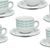 Cup 110 ml plus saucer 115 mm, Thun 1794 Carlsbad porcelain, Opal 80519