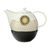 Konvice s ohřívačem Jin a Jang černá a bílá 25 / 16,5 / 20 cm, jemný kostní porcelán, Goebel