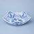 Dish pentagonal perforated 24 cm, Original Blue Onion Pattern