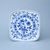 Square plate 21 cm, Original Blue Onion Pattern