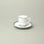Cup 100 ml espresso + saucer 115 mm, Sabina, platinum rim, Leander Loučky
