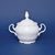 Sugar bowl 0,3 l, Thun 1794 Carlsbad porcelain, BERNADOTTE white